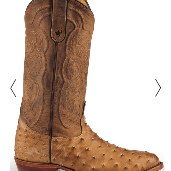 Mens Tony Lama full quill ostrich boots - Picture 2 of 3